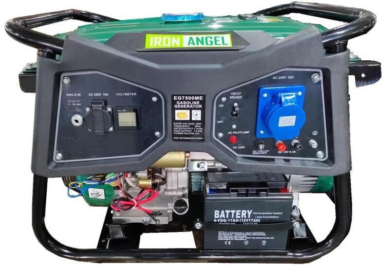 Бензиновий генератор Iron Angel EG 7500 ME (2001258)