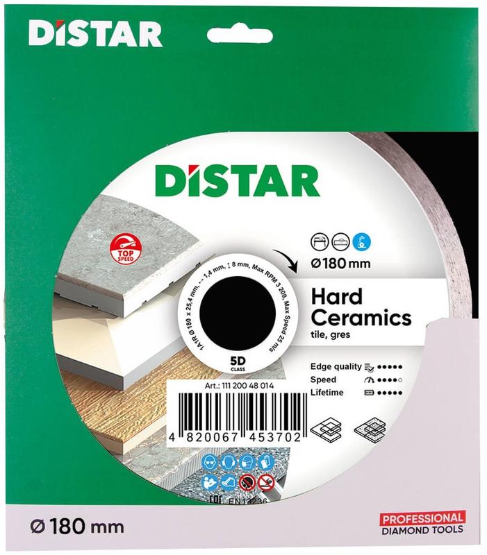 Алмазний диск Distar 1A1R 180x1,4x8,5x25,4 Hard ceramics (11120048014)