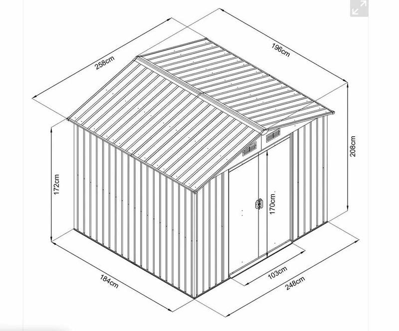 Садовий будинок металевий HECHT 6X8 PLUS (HECHT6X8PLUS)