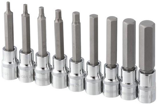 Набір біт Intertool STORM HEX 1/2 "4-17, 100 мм" S2 (ET-8406)