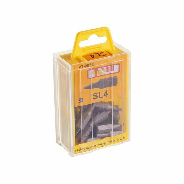 Біти Intertool SL4, 1/4", 25 мм, 25 шт. (VT-0032)