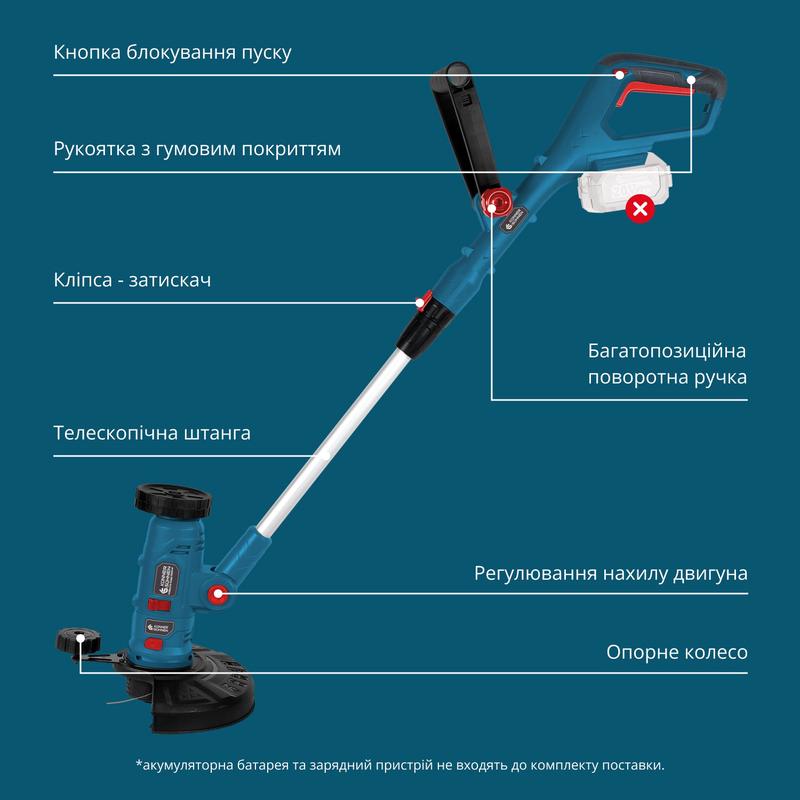 Акумуляторний багатофункційний тример KS MFT-20V