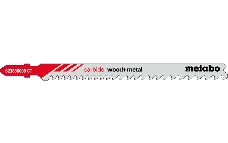 Лобзиковий полотно Metabo Carbide Wood and Metal T 367 XHM, 3 шт. (623836000)