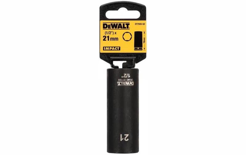 Головка торцева ударна DeWALT IMPACT, 21 мм (DT7555)