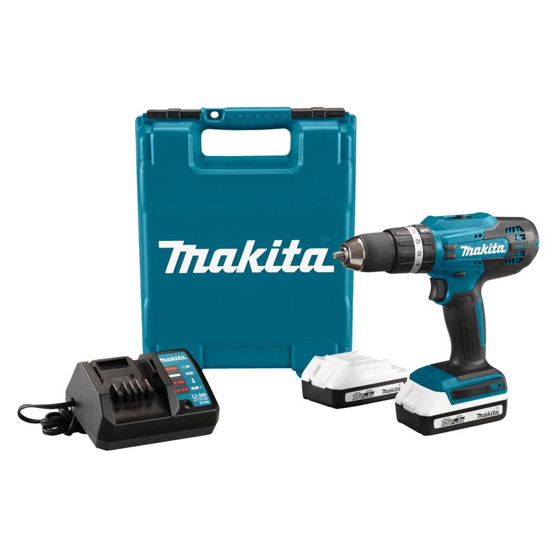 Акумуляторний ударний дриль-шурупокрут Makita HP488D006