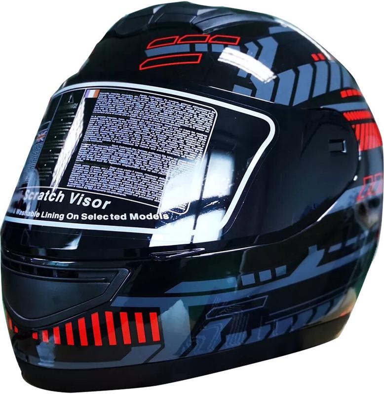 Мотошолом Forte 902 чорно-червоний, розмір M (107628)