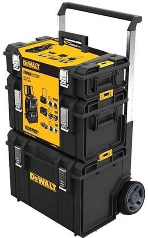 Комплект ящіків DeWALT 2 ящика + ящик-візок в системе TOUGHSYSTEM (DWST1-81052)