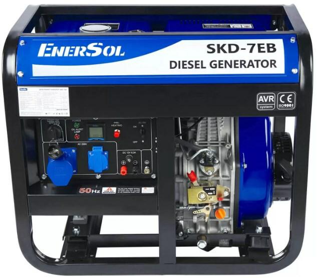 Дизельний генератор EnerSol однофазний SKD-7E (B)