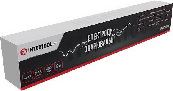 Електроди зварювальні INTERTOOL STORM 6013, 4 мм, 5 кг (EW-5040)