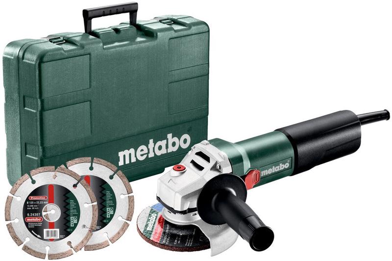 Кутова шліфувальна машина Metabo WEQ 1400-125 Set (600347510)