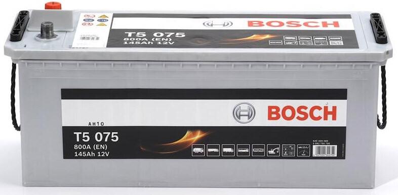 Автомобільний акумулятор Bosch T5 12В, 145 Аг, 800 А (0092T50750)