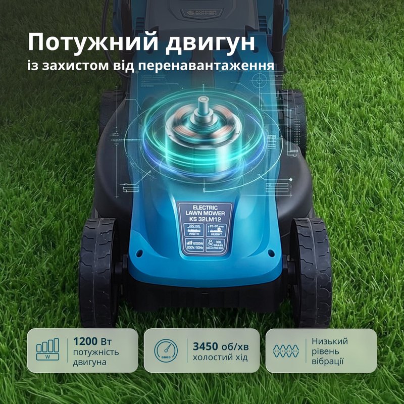 Електрична газонокосарка KS 32LM12