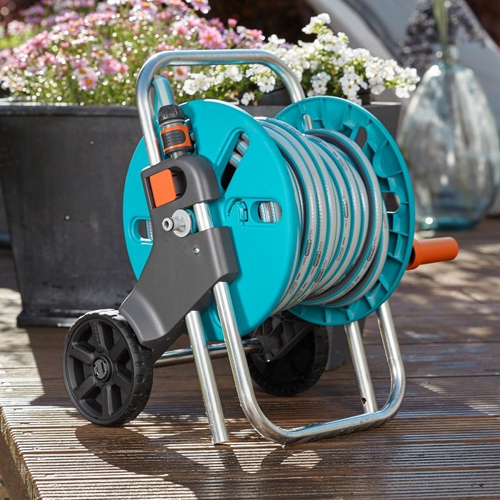 Візок для шланга Gardena CleverRoll S Set з комплектом для поливу 20 м (18502-50)