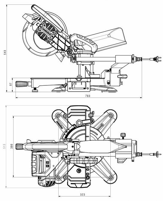 Торцювальна пилка Metabo KGS 254 M Set (690828000)