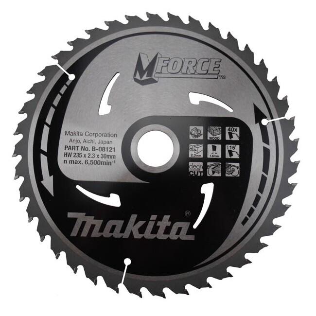 Пильний диск Makita MForce по дереву 235x30/25/16 мм 40Т (B-04123)