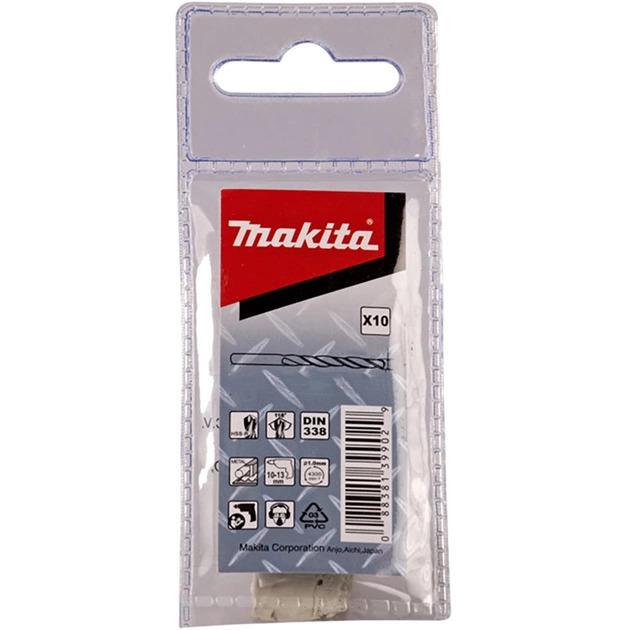 Набір свердел Makita HSS-R 3х61 мм, 10шт. (D-39506)