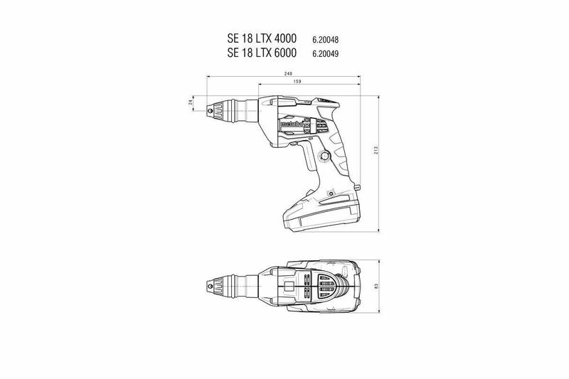 Шурупокрут акумуляторний Metabo SE 18 LTX 6000 (620049500)