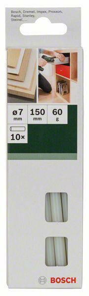 Клейові стрижні Bosch 7х150 мм, 10 шт. (білі) (2609256A03)