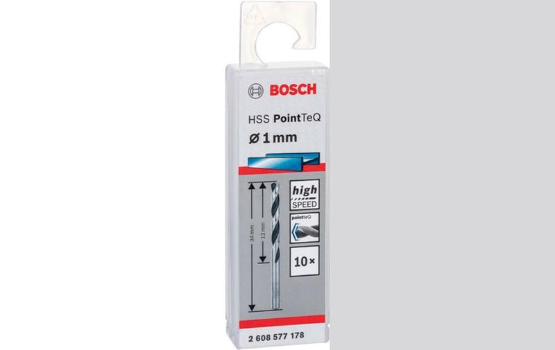 Свердло Bosch 10 HSS PointTeQ 1 мм, 10 шт (2608577178)