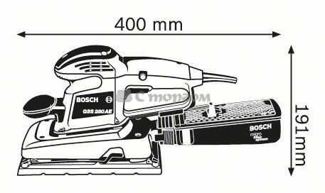 Віброшліфмашина Bosch GSS 280 AE (0601293670)