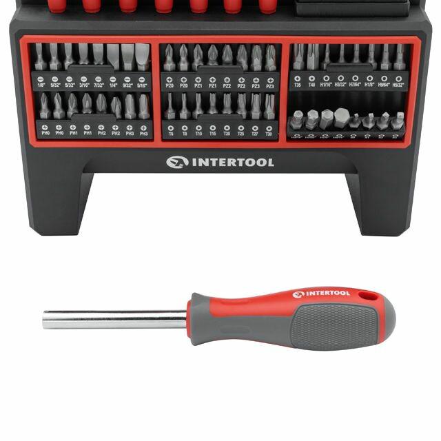 Набір викруток з комплектом насадок Intertool 114 шт. (VT-3372)