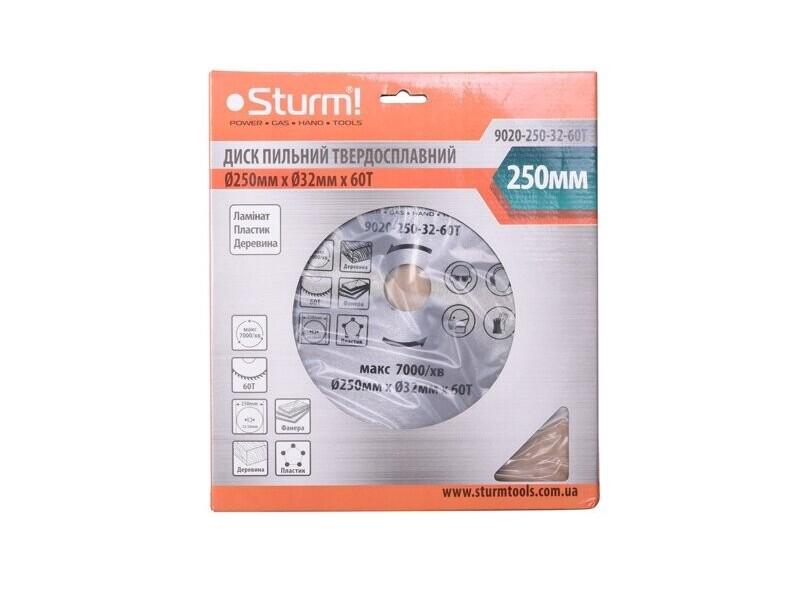 Диск пильний Sturm 9020-250-32-60T