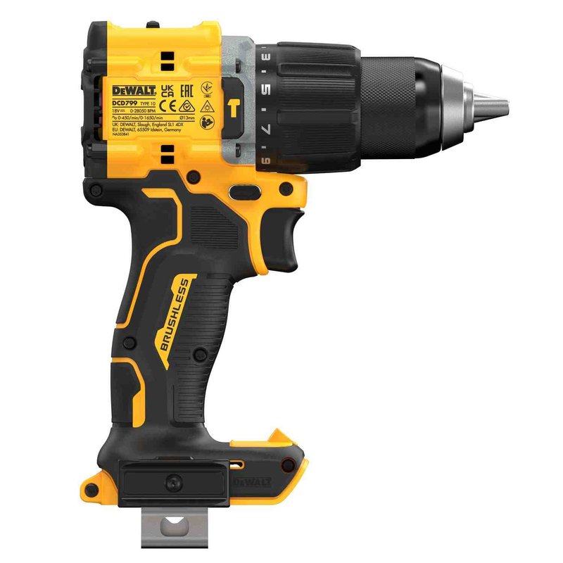 Дриль-шуруповерт акумуляторний безщітковий ударний DeWALT DCD799NT