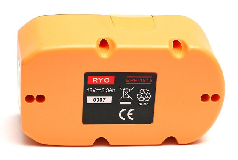 Акумулятор PowerPlant для шурупокрутів та електроінструментів RYOBI GD-RYO-18 (A), 18 V, 3.3 Ah, NIMH (DV00PT0046)