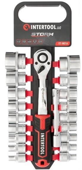 Набір головок Intertool STORM 1/2 "8х32 мм 20 од. Cr-V (ET-8016)