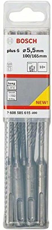 Бур Bosch SDS-Plus-5, 5.5x100x165 мм, 10 шт. (2608585615)