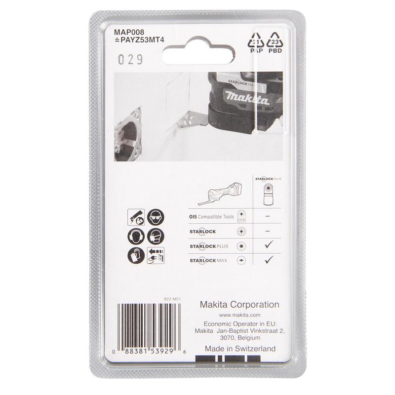 Пиляльне полотно Makita MAP008 53х40 мм K40 Starlock Plus (B-66391)