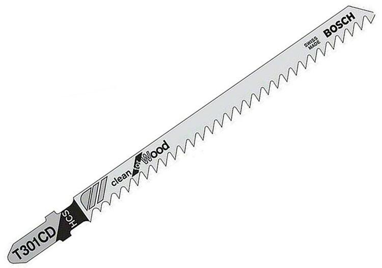 Пилки для лобзика Bosch T 301 CD Clean for Wood HCS (2608637590) 5 шт