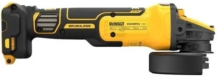 Шліфмашина кутова акумуляторна DeWalt DCG409VST1