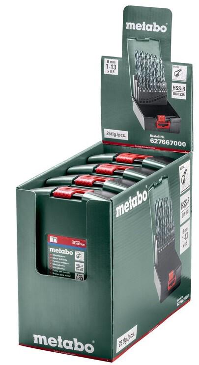 Набір свердл Metabo HSS-R SP 25 штук (627667000)