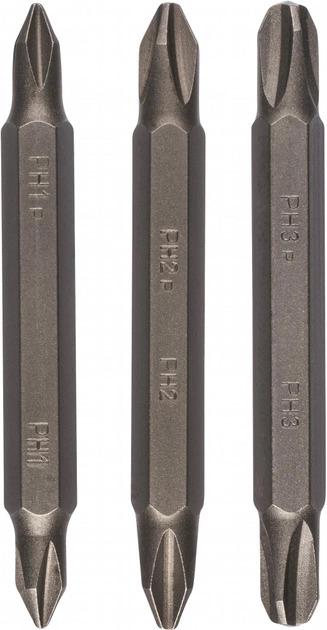 Двосторонні біти Bosch Standard PH 1/2/3, 3 шт. (2609255961)