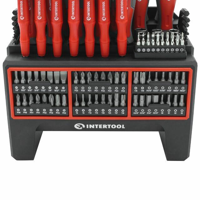 Набір викруток з комплектом насадок Intertool 114 шт. (VT-3372)