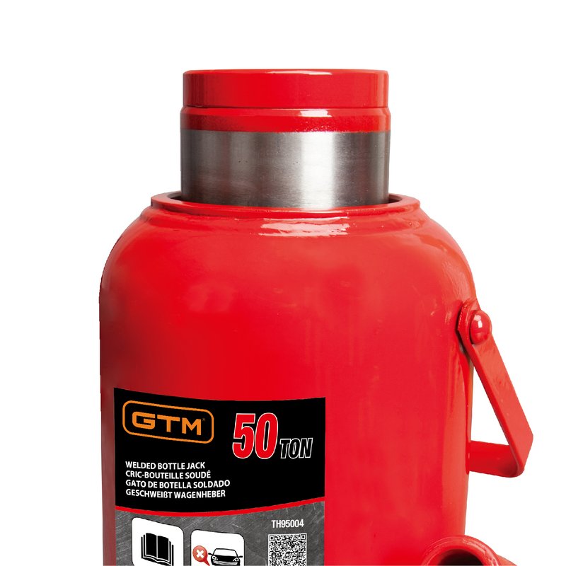 Домкрат гідравлічний 50т GTM TH95004 пляшковий одноштоковий 32916