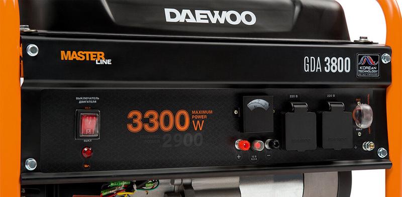 Бензиновий генератор Daewoo GDA3800