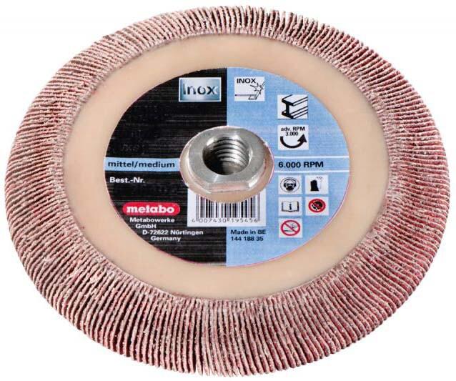 Ламельне шліфувальне коло Metabo Flexiamant Super 125x8 мм, M14, P40 (626470000)