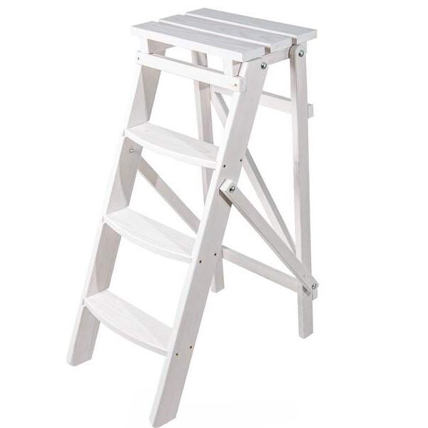 Дерев'яна драбина VIRASTAR PINE WHITE 4 ступені (WSL00103)