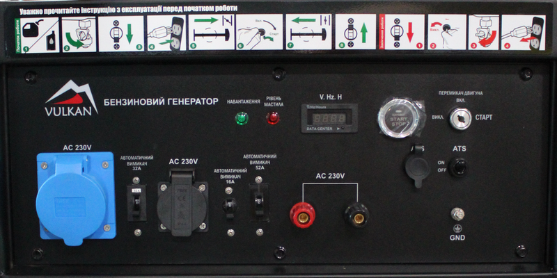 Генератор бензиновий 12 кВт Vulkan SC15000-III 34220