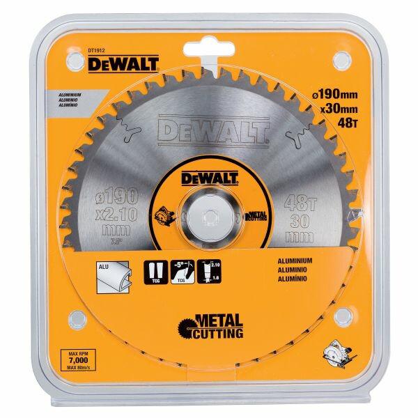 Диск пилковий DeWALT Metal Cutting 190х30 мм TCG 48 шт (DT1912)