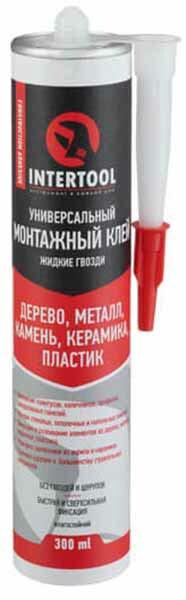 Клей монтажний Intertool 300 мл (білий) (FS-3333)