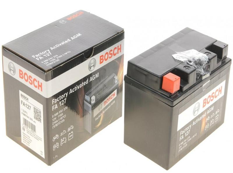 Мото акумулятор Bosch 6СТ-11 Аз (0 986 FA1 270)