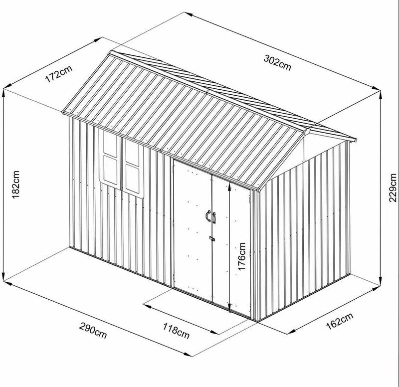 Садовий будиночок HECHT 6X10 NORD (HECHT6X10NORD)