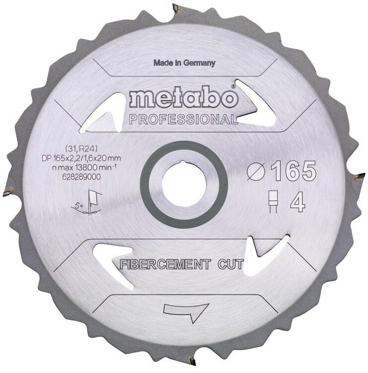 Пильний диск Metabo Fibercement cut PCD 190х2.2/1.6x30, Z4 FZ 5 град. (628297000)