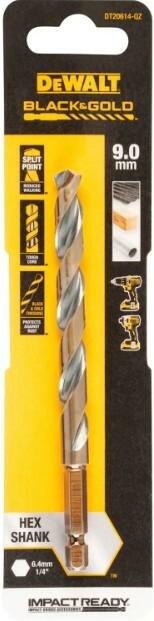 Свердло по металу DeWalt Extreme Impact Black Gold DT20614
