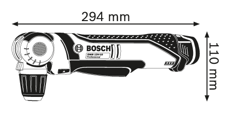 Акумуляторна кутова дриль-шурупокрут Bosch GWB 12V-10 (0601390905) (без акумулятора і ЗП)