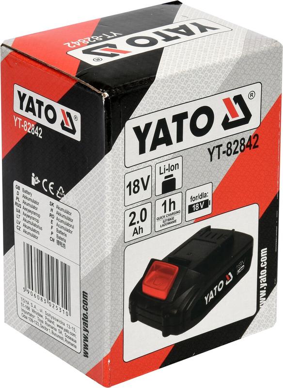 Акумулятор YATO 18V, 2.0 А/год (YT-82842)