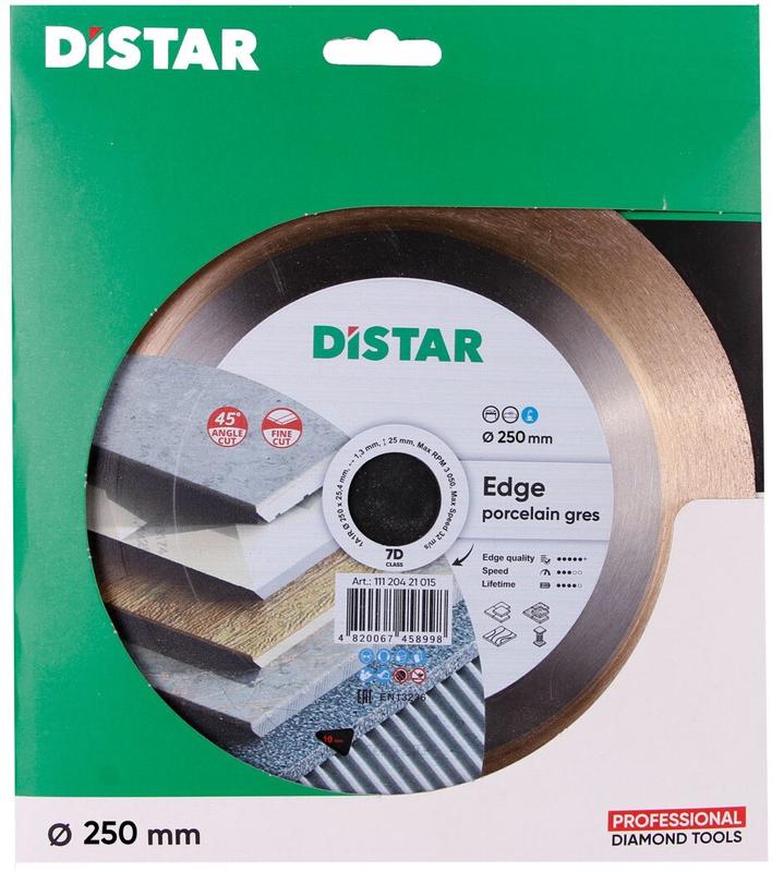 Диск алмазний відрізний Distar 1A1R 250x1,4x25x25,4 Edge (11120421019)